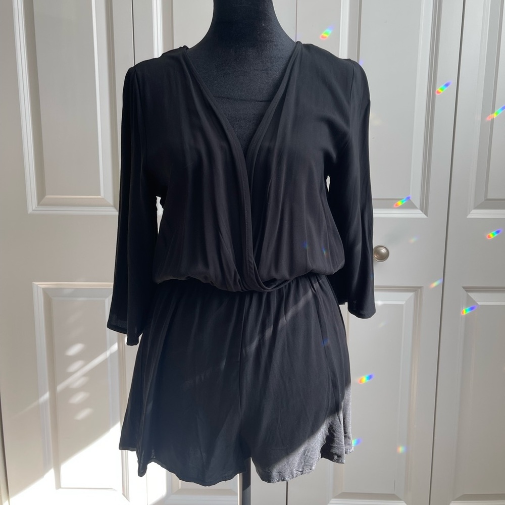 Forever 21 Black Tunic Romper